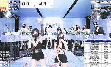 韩国BJ女团【Jinricp】裸舞直播秀(2)