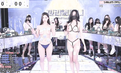 韩国BJ女团【Jinricp】裸舞直播秀(1)