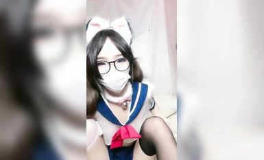 Shenzhen Luohu berkaca mata gadis sekolah [Sleepy Rabbit Acridine] Stoking JK kemahiran tarian kuda sekeping sangat kuat, badannya fleksibel, gadis itu kurus dan pukinya sangat besar! Sisipan alat peraga yang gila (5)