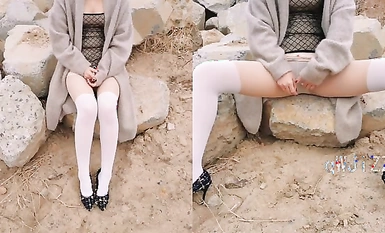 專約極品良家大神『sexydoll』-戶外露出「找個大哥一起操我」，點贊300繼續更新