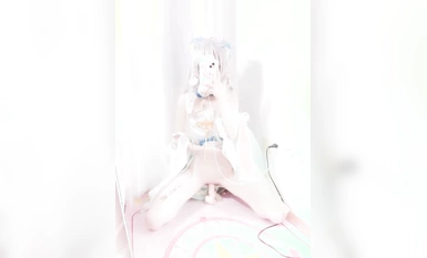 Twitter, kontras muktamad, Loli Xiaoling-chan (Nai-chan), menyentuh dan memasukkan pukinya, BB merah jambu super dan lembut, tiga bom 01X.LJ (3)