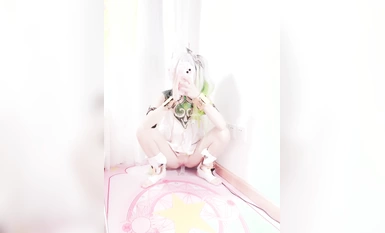 Twitter The ultimate contrast loli Xiaoling-chan (Nai-chan) self-touching and inserting the BB into her vagina with three super pink and tender BBs 01X.LJ (7)