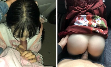 可爱人形小母狗萝莉『猫猫酱』 坏爸爸的飞机杯，躲在车后面偷偷和爸爸偷偷操小穴，太刺激了~小穴穴又被灌满了