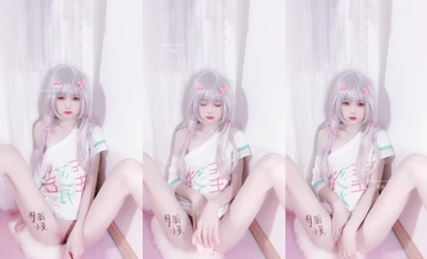 Twitter สุดยอดโลลิคอนทราสต์ [เซียวหลิงเจียง] สัมผัสตัวเองและใส่ BB ในคอลเลกชั่น COS ต่างๆ สุดสีชมพูและอ่อนโยน (1)