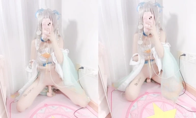 Twitter สุดยอดโลลิคอนทราสต์ [เซียวหลิงเจียง] สัมผัสตัวเองและแทรกคอลเลกชั่น COS ต่างๆของ BB สุดสีชมพูและอ่อนโยน (10)