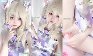 Twitter Loli kontras muktamad [Xiao Lingjiang] menyentuh sendiri dan memasukkan BB super merah jambu dan pelbagai koleksi COS yang lembut (11)