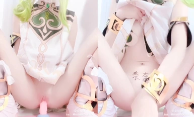 推特极致反差萝莉【小灵酱】自摸插穴BB超粉嫩各种COS合集(4)