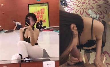 A beautiful young lady who is a fitness trainer in Shanghai is willing to have 3P facial cum and oral sex with a powerful man for money~showing her colorful life