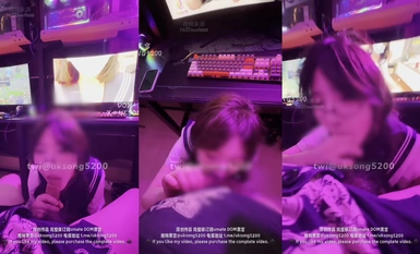 极品反差婊【DOM黑宫】网吧内一边看片，一边有song老师口交吞精，侧面露脸，极品神颜！