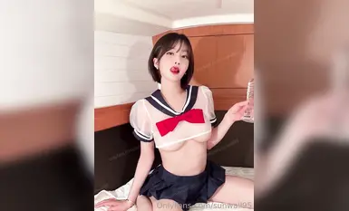 Korea's top socialite contrast bitch "sunwall95" OF shows her face in private sex photos, the best goddess becomes the male master's sex slave bitch [first episode] (4)