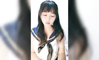 Pelajar perempuan muda dengan ekor kuda berkembar [Donut] merebak faraj dan melancap abalon lembut merah jambu (5)