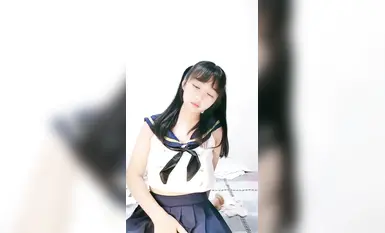 雙馬尾學生嫩妹【甜甜圈】掰穴自慰 粉嫩鮑魚 (8)