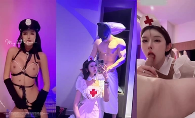 174cm高挑身材绝美容颜女神范儿名媛TS「戴欣桐」「小草莓」精华小合集到无知的直男体育生家里口爆(3)