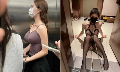 淫盪反差性感女神『退役魔法少女』露出 3P 野戰潮噴，窮人高高在上的女神 富人的肉便器玩具，外表多清純靚麗私下就多反差 (1)