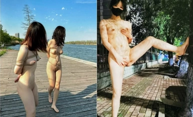 淫盪反差性感女神『退役魔法少女』露出 3P 野戰潮噴，窮人高高在上的女神 富人的肉便器玩具，外表多清純靚麗私下就多反差 (3)