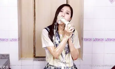 [경미한 호기심] 잘 생긴 일본 아마추어 젊은 여성 '마리 왓'OF가 비공개 사진에 얼굴을 보여주고 대조되는 미인 아내가 정액 지옥에 빠진다 [일곱 번째 총알] (13)