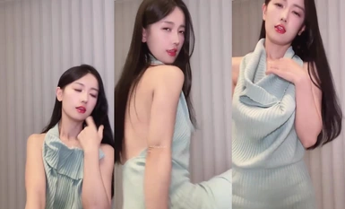 Bigo ถ่ายทอดสด [垚yáoxi] พริกไทยเสฉวนดั้งเดิม [Ning Yichun] การเต้นรำสดครึ่งหน้าอกสุญญากาศ (2)