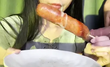 [ณ วันที่ 8.16] คำเตือนหนัก! อ้าปากค้าง! ฝึกลูกพี่ลูกน้องให้เป็นหมากินน้ำอสุจิและปัสสาวะ (4)