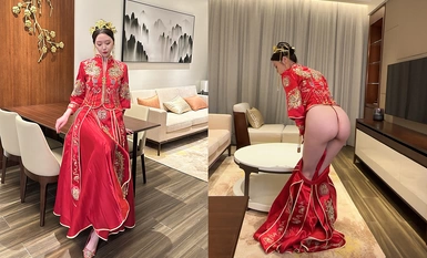 秀人網 【夢心玥】 大尺度劇情模擬啪啪寫真視頻-洞房花燭夜