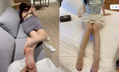 無情絲足榨汁姬女神『酷兒』走了一天jiojio超級酸了壞壞弟弟還要tk我，誰能抵抗住 黑色油亮絲的誘惑呀 (1)