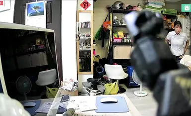 2024-04-29_Pemantauan rumah Taipei_[Seluar dalam terdedah sedikit]_Kakak bangun dan memakai pakaian, terdedah sedikit_Kakak pulang ke rumah_Mak pulang_Kakak pulang