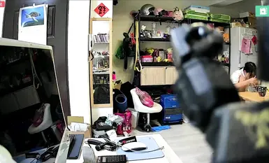 2024-04-26_臺北家庭監控_[內衣內褲]_換衣服吃早餐_妹妹看電視_練小提琴_吃晚餐_妹妹洗澡前跟姊姊聊天_妹妹搬棉被準備睡覺