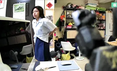 2024-05-01_Taipei home surveillance_[hubad na damit na panloob at panty]_Tumayo si ate at nagpalit ng damit_Halili sa pagligo ang buong pamilya