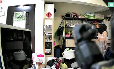 2024-05-10_Taipei Home Monitoring_[ชุดชั้นใน]_พี่สาวเปลี่ยนเสื้อผ้าเพื่อเตรียมตัวไปโรงเรียน