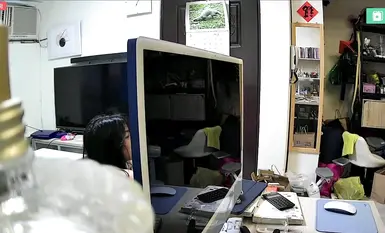 2024-05-24_臺北家庭監控_[內褲全裸]_上學前換衣服_脫校服_脫裙子