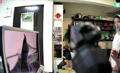 26/05/2024_Giám sát tại nhà ở Đài Bắc_[Đồ lót khỏa thân]_Chị dậy_Chị mặc ngược váy dài_Chị xem video với bố sau khi tắm