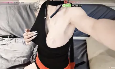 獨家炸裂 Stripchat女神【Witcher_DK黑貞】超刺激吊帶黑絲全裸抽插 (1)