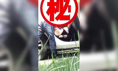 专约极品大神『橘sir-S』地点：人妻公司停车场，事件：蒙眼捆绑，开着车门强制高潮(1)