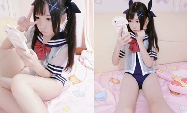 清纯双马尾人形小母狗『工口小妖精』福利私拍，超极品合法卡哇伊小萝莉超高颜值清纯淫靡并存①