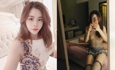 얼굴을 보여주는 안경을 쓴 여인 진장 완다 [샤오 샤오]는 다양한 프로젝트에서 게스트와 셀카를 찍을 수있는 고급 클럽 서비스 풀 세트를 제공합니다 (3)