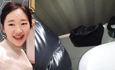 Yi Yuna Parttime Blowjob in a Toilet Enclosure