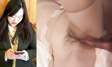 Yi Yuna POV Cum onto Hairy Pussy