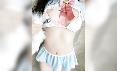 頂級女模私定作品！顏值巔峰，秀人網治癒系女神【謝小蒽】肛塞屁屁全過程，激凸奶頭，微露奶