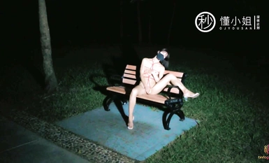 [심야프로젝트] 최고의 모델 [미스 이해하기] - 심야 공원 벤치에서 챌린지 미션 노출 및 자위