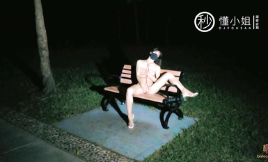 [심야프로젝트] 최고의 모델 [미스 이해하기] - 심야 공원 벤치에서 챌린지 미션 노출 및 자위