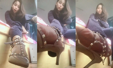 A collection of good-looking silk-footed lady@豆满月 insulting and extracting the essence (12)