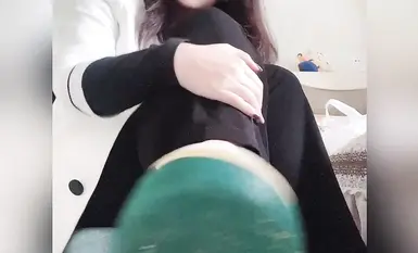 高顏值絲足御姐@豆滿月 辱罵榨精作合集 (15)