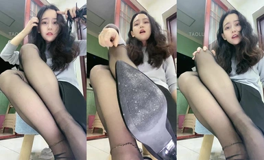 Koleksi wanita berkaki sutera yang tampan@豆满月 menghina dan mengeluarkan intipati (6)