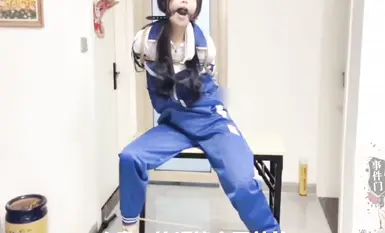 露臉清純校花學妹 強制捆綁調教，老師太壞了，說好的上門補習居然捆著妹妹來玩