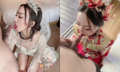 [Tutu_Xiuhe_tu521125] Krim gaun pengantin, seks oral di bilik mandi lelaki, kencing, seragam, pendedahan, jalang kontras, dua orang (3)