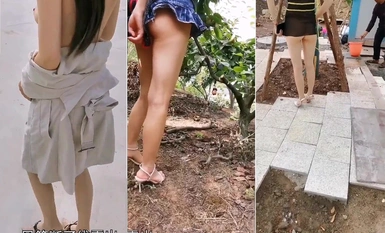 [12월 워터마크 없는 속보] 트위터 극한 노출 천장, 대비년 [연 부러진 끈] 복지, 다양한 야외 사람들 앞에 노출, 노인 유혹, 3P (1)