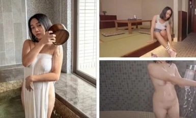 Hoang dã "Tắm ngoài trời" Cô gái suối nước nóng Beitou ở Beitou, Đài Loan - Ling Xuân