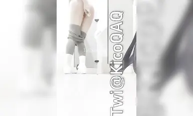 【12月新品①】，可鹽可甜，白虎一線天饅頭逼，推特福利姬【KicoQAQ】各種道具，花式自慰雙通，小母狗屬性拉滿