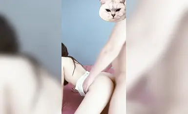 Side entry white tender little burning pussy