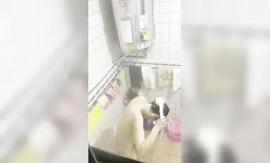 Friend's neighbor's sister taking a bath 2