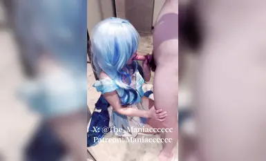 【COS控狂喜】「美女Coser收藏家」福利姬泡良大神「Maniacccccc」付费资源《鸣潮》守岸人镜前跪地口交，完美后入1
